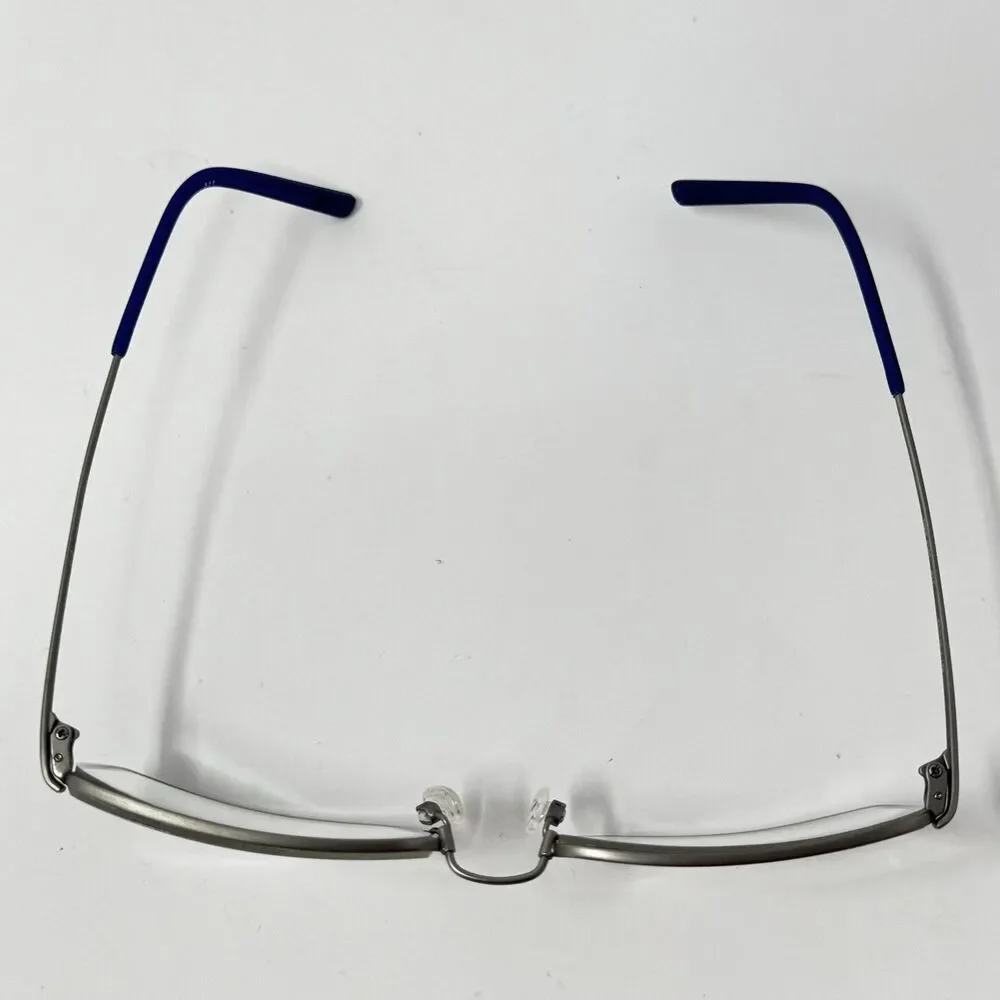 Nike with Flexon 4196 014 Gunmetal Rectangular Eyeglass Frames 58-18-145